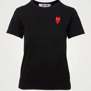 Comme des Garcons with Red Embroidered Heart
